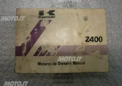 LIBRETTO Kawasaki LIBRETTO USO E MANUTENZIONE Z400 - Annuncio 6143375
