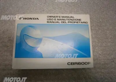 LIBRETTO Honda LIBRETTO USO E MANUTENZIONE CBR 600F - Annuncio 6143865