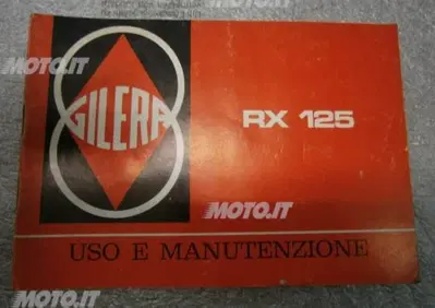 LIBRETTO Gilera LIBRETTO USO E MANUTENZIONE RX 125 - Annuncio 6143866