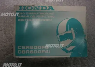LIBRETTO Honda LIBRETTO USO E MANUTENZIONE CBR 600F - Annuncio 6143871