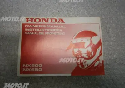 LIBRETTO Honda LIBRETTO USO E MANUTENZIONE NX DOMINATOR 500/650 - Annuncio 6143872