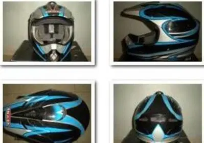 Casco Cross Blu Shad - Annuncio 6975751