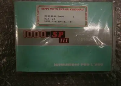 LIBRETTO MANUTENZIONE Moto Guzzi LIBRETTO USO E MANUTENZIONE 1000 SP III - Annuncio 6284689