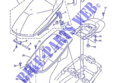 SELLA MONOPOSTO MAJESTY 5DSF47101000 Yamaha - Annuncio 7974251