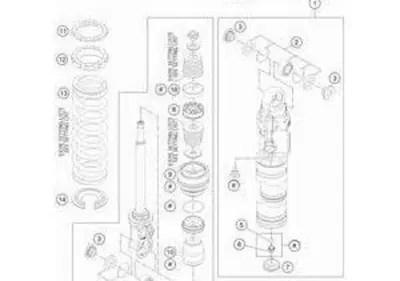 MOLLA MONO KTM 40N/Mm - 210Mm CODICE : 93010208S - Annuncio 8029194