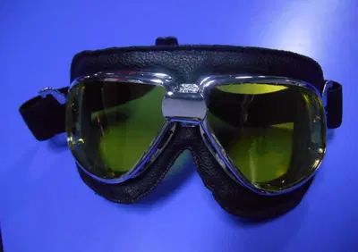 Occhiali Moto Vintage in Pelle Bikers - Annuncio 8181441