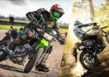 Kawasaki KLX300 e KLX300 SM m.y. 2021. Enduro stradale e supermotard