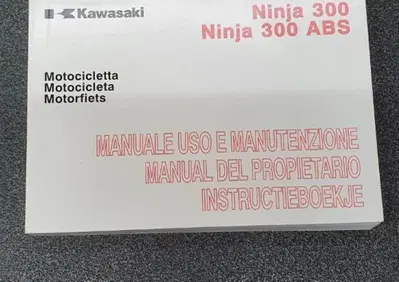 USO E MANUTENZIONE MANUALE KAWASAKI PER NINJA 300 - Annuncio 8217003