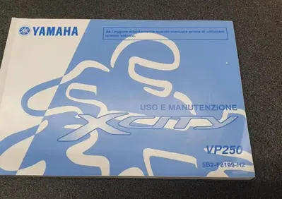 USO E MANUTENZIONE MANUALE YAMAHA XCITY 250 - Annuncio 8219620