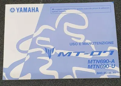 USO E MANUTENZIONE MANUALE YAMAHA PER MT 07 - Annuncio 8244480