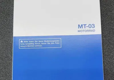 USO E MANUTENZIONE MANUALE YAMAHA MT-03 IN TEDESCO - Annuncio 8259886