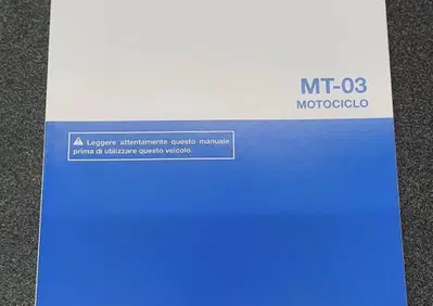 USO E MANUTENZIONE MANUALE PER YAMAHA MT-03 - Annuncio 8259893