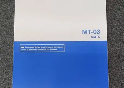 USO E MANUTENZIONE MANUALE YAMAHA MT-03 IN FRANCES - Annuncio 8259901