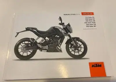 MANUALE D'USO KTM DUKE 125-200 ANNO 2014 - Annuncio 8264721