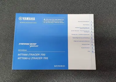 USO E MANUTENZIONE MANUALE YAMAHA TRACER 700 - Annuncio 8275395