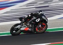 Aprilia RS 660: test in pista a Misano