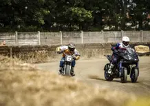 Yamaha Niken: crazy test contro il campione di Flat Track Marco Belli! 