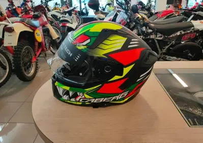 CASCO CABERG AVALON GIGA MATT BLACK YELLOW RED FLU - Annuncio 8522050