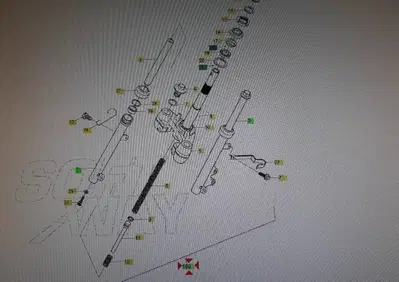 Kit forcella anteriore (SD) Hyosung - Annuncio 8524344