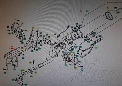 Protezione collettore scarico anteriore Hyosung - Annuncio 8524395