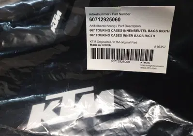 Borsa interna 60712925060 Ktm - Annuncio 8544771