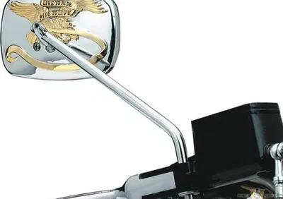 Specchietto Live to Ride cromato/ dorato Custom Ch  - Annuncio 8546689