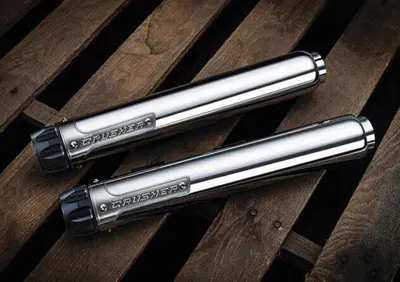 'Marmitte Maverick 2,5'''' Cromate per Softail Fat  - Annuncio 8546952