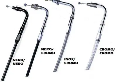 Cavo acceleratore nero/cromo per Dyna dal 1996 al Barnett - Annuncio 8551415