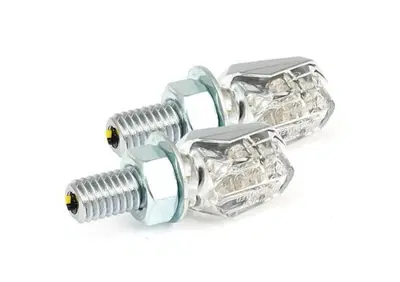 Frecce a led Tiny cromate lente chiara omologate M  - Annuncio 8551958