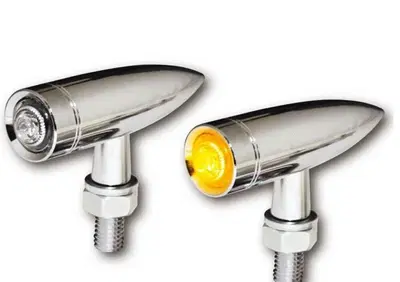 Frecce a led cromate lente chiara non omologate Cu  - Annuncio 8552051