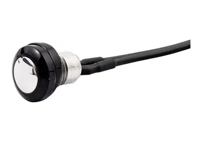 Pulsante mini nero bottone lucido - diametro 12mm  - Annuncio 8554600