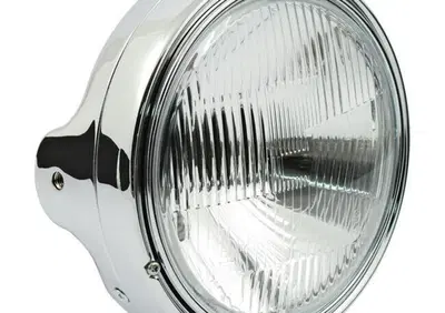 Faro anteriore 7'' Ltd omologato cromato Motorcycl  - Annuncio 8557981