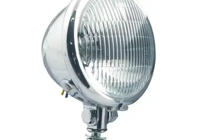 Faro anteriore 4 1/2" Bates lente Ribbed cromato o  - Annuncio 8558010