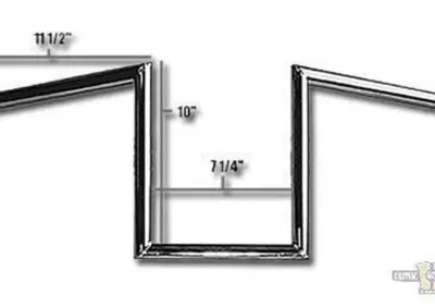 Manubrio Z Bar 1", alto 10", Largo 72cm, Cromato, Jammer - Annuncio 8558668