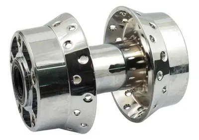 Mozzo posteriore 40 fori Cromato doppia flangia Pe  - Annuncio 8559455