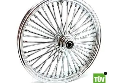 Ruota anteriore cromata Big Spoke 48 raggi 21”x 3,  - Annuncio 8560263