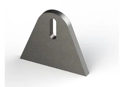 Staffe in acciaio da saldare B 65mm x L 55mm x 6mm  - Annuncio 8560960