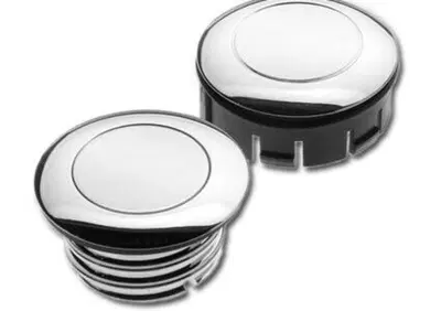 Tappi benzina POP-UP cromati per Dyna e Softail 9  - Annuncio 8562273