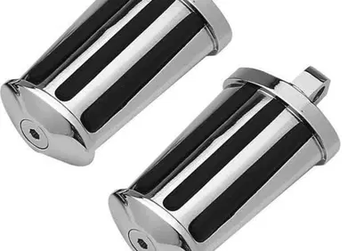 Pedaline gomma e cromo per guidatore ovali Custom  - Annuncio 8562638