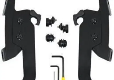 Kit sgancio rapido nero per parabrezza Memphis Fat  - Annuncio 8563838