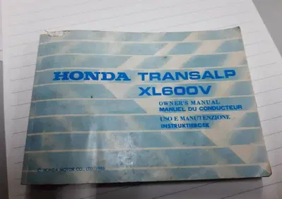 Manuale Honda XL 600 V Transalp - Annuncio 8596702