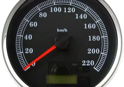 Contakilometri elettronico 5" nero e inox per Road Drag Specialties - Annuncio 9042462