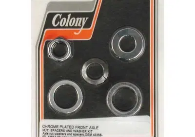 Kit distanziale e bullone cromati per perno ruota  - Annuncio 9053878