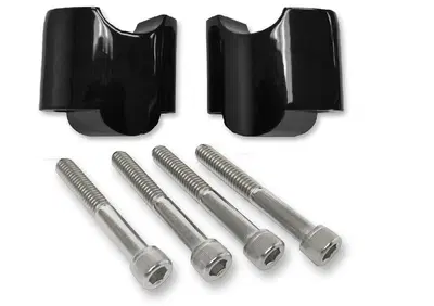 Prolunghe riser alte 2" nere per Sportster Forty E La Choppers - Annuncio 9065077