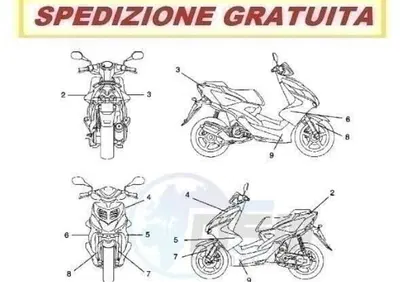 SET ADESIVI YAMAHA AEROX BIANCO 1PHF17AA1000 - Annuncio 9100759