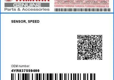 Yamaha - 4YR837550400 - SENSORE VELOCITA' FAZER 60 - Annuncio 9127605