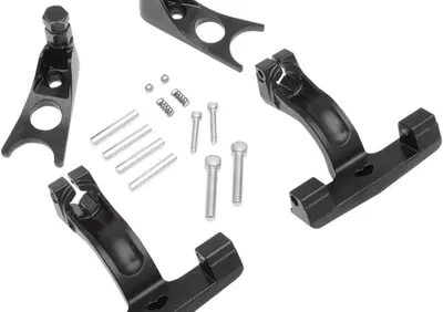 Kit Supporti neri per pedane passeggero per Softai Drag Specialties - Annuncio 9154458