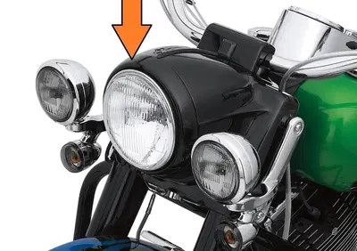 Ghiera per faro con nacelle da 7'' nera lucida per  - Annuncio 9170349