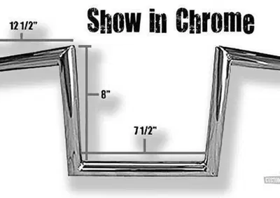 Manubrio Z Bar 1", alto 8", Largo 62cm, nero, con Jammer - Annuncio 8558673