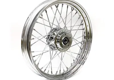 Ruota anteriore a 40 raggi cromata 19x2,5 Per Spor  - Annuncio 9210871